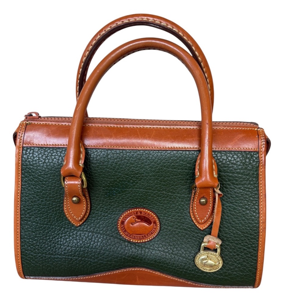 Dooney & Bourke Green and Brown Satchel